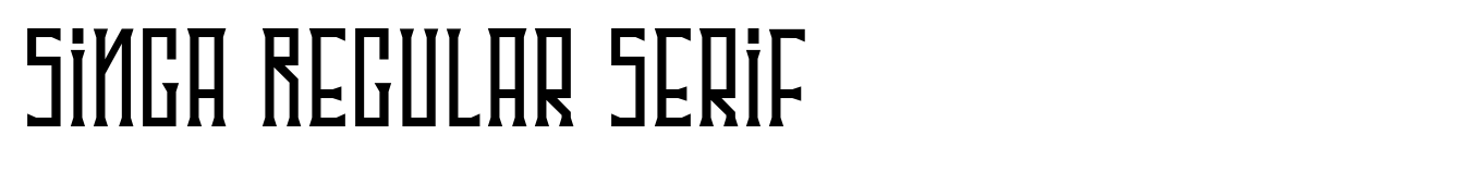 Singa Regular Serif